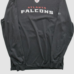 Atlanta Falcons Reebok 2000s Long Sleeve T-shirt Charcoal Vintage - Fanatics