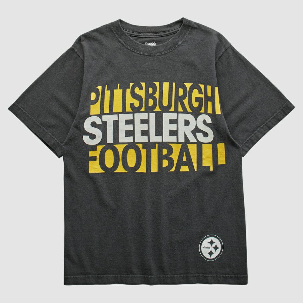 Pittsburgh Steelers Reebok 2000s T-shirt Black Vintage - Fanatics