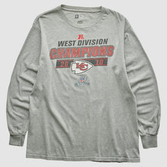 Kansas City Chiefs NFL 2010 Long Sleeve T-shirt Heather Gray Vintage - Fanatics