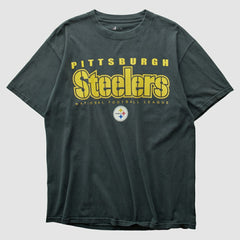 Pittsburgh Steelers NFL 2000s T-shirt Black Vintage - Fanatics