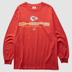 Kansas City Chiefs NFL 2000s Long Sleeve T-shirt Red Vintage - Fanatics