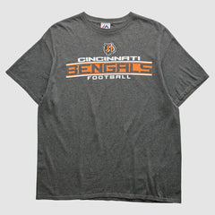 Cincinnati Bengals Majestic 2010s T-shirt Dark Heather Gray Vintage - Fanatics