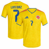 Adidas Luis Diaz Colombia National Team 2026 Home Jerseys - Yellow