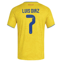 Adidas Luis Diaz Colombia National Team 2026 Home Replica Jerseys - Yellow