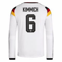 Adidas Joshua Kimmich Germany National Team 2026 Home Replica Long Sleeve Jerseys - White