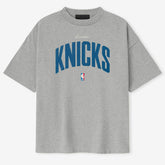 NBA - New York Knicks Fear of God x NBA Unisex 90's T-Shirt - Heather Gray