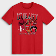 NBA - Kevin Durant Houston Rockets Player Collage T-Shirt - Red