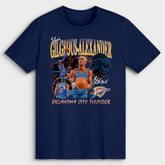 NBA - Shai Gilgeous-Alexander Oklahoma City Thunder Player Collage T-Shirt - Navy