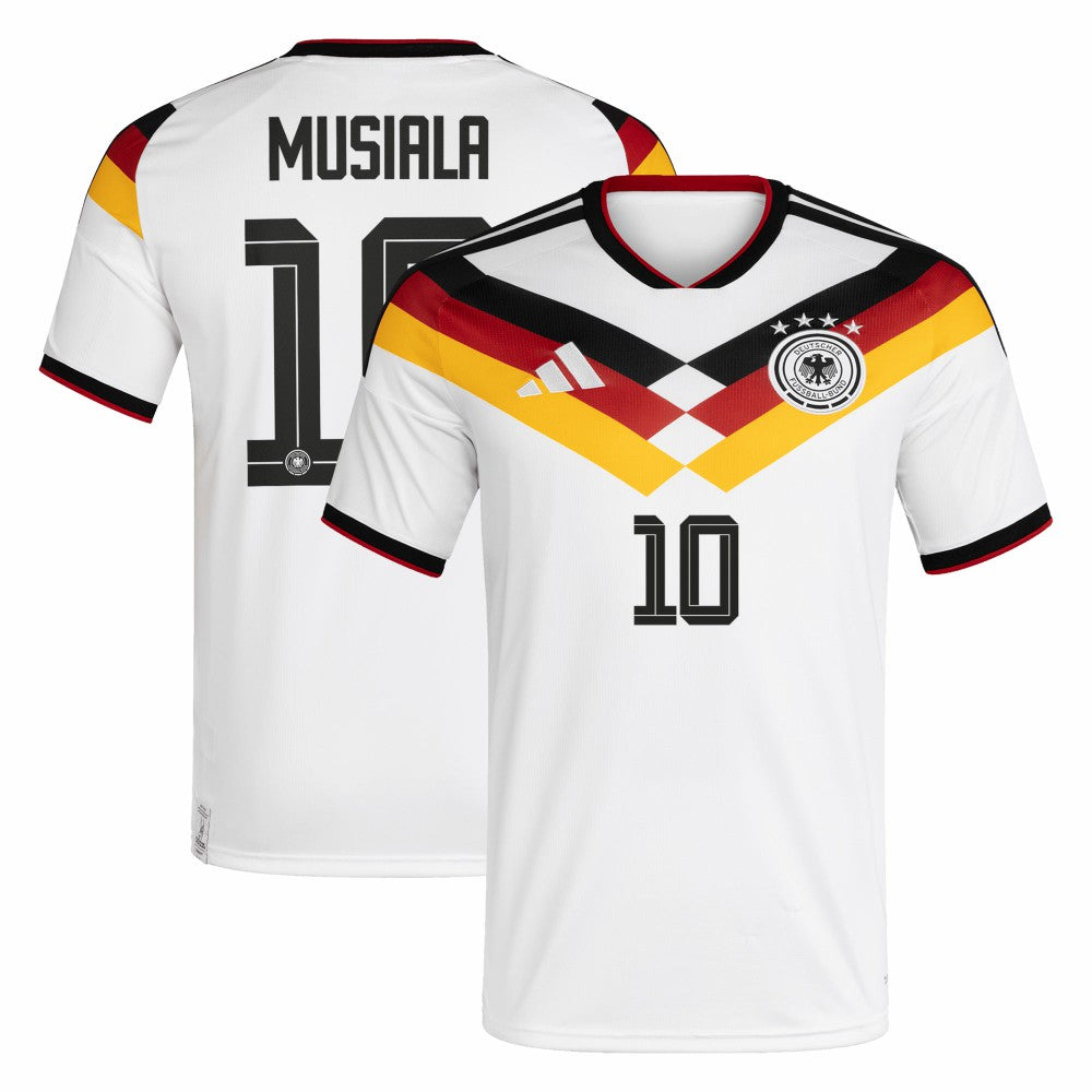 Adidas Jamal Musiala Germany National Team 2026 Home Replica Jerseys - White