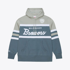 Milwaukee Brewers Mitchell & Ness Cooperstown Collection Thunderstorm Head Coach Hoodie Clearance