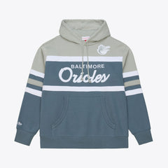 Baltimore Orioles Mitchell & Ness Cooperstown Collection Thunderstorm Head Coach Hoodie On Sale