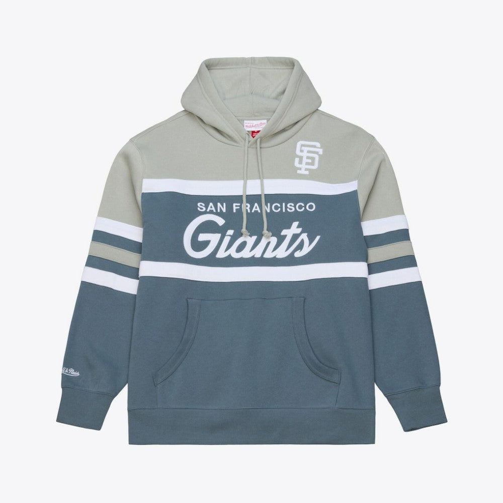 San Francisco Giants Mitchell & Ness Cooperstown Collection Thunderstorm Head Coach Hoodie Lifestyle