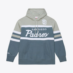San Diego Padres Mitchell & Ness Cooperstown Collection Thunderstorm Head Coach Hoodie Sale