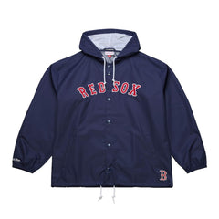 Boston Red Sox Mitchell & Ness Full-Snap Hooded Coaches Jacket for sale