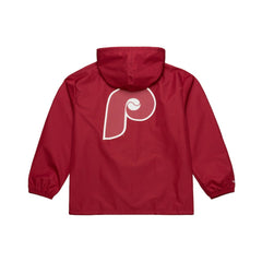 Philadelphia Phillies Mitchell & Ness Full-Snap Hooded Coaches Jacket Lifestyle