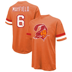 Baker Mayfield Tampa Bay Buccaneers Majestic Threads Oversized T-Shirt Orange - NFL