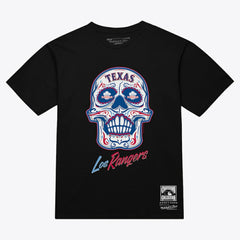 Texas Rangers Mitchell & Ness Women's Sugar Skull Boxy T-Shirt for sale