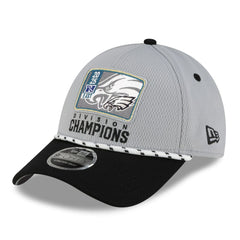 Philadelphia Eagles New Era 2025 NFC East Division Champions Locker Room Trophy Collection 9FORTY Adjustable Hat Gray/Black - NFL
