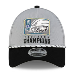 Philadelphia Eagles New Era 2025 NFC East Division Champions Locker Room Trophy Collection 9FORTY Adjustable Hat Gray/Black - NFL