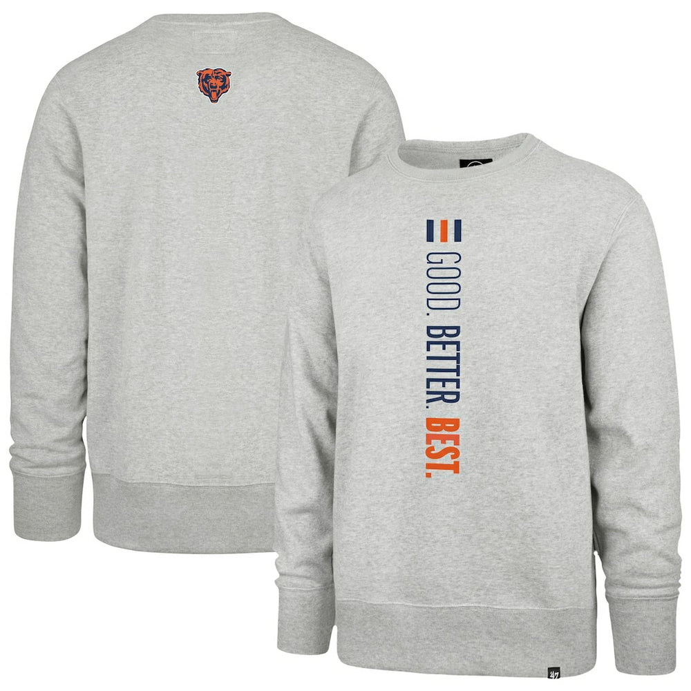 Chicago Bears '47 Good. Better. Best. Franklin Sweatshirt Heather Gray - 47 brand