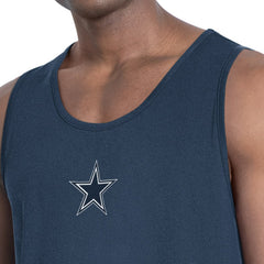 Dallas Cowboys MSX by Michael Strahan Energy Scoop Neck Tank Top Navy - NFL