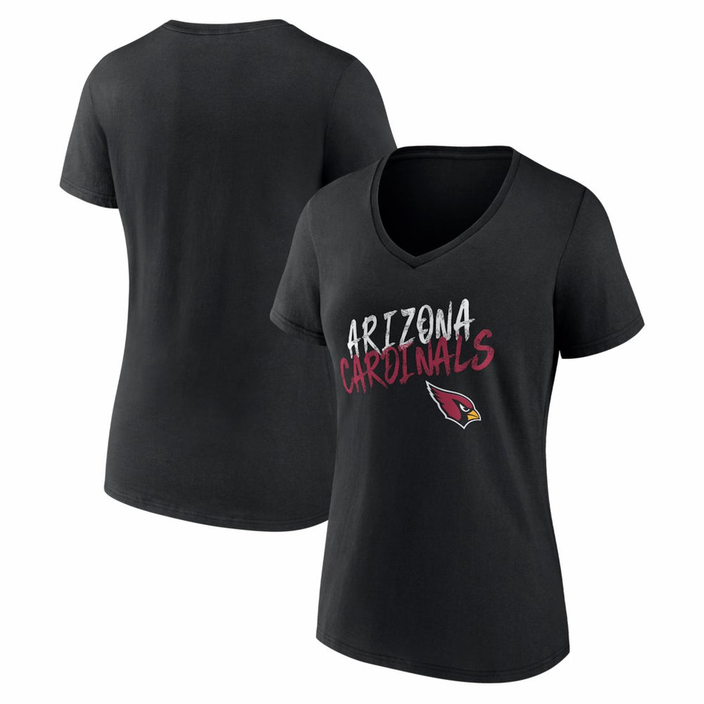 Arizona Cardinals Women's Hustle V-Neck T-Shirt Black - NFL