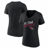 Arizona Cardinals Women's Hustle V-Neck T-Shirt Black - NFL