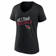 Arizona Cardinals Women's Hustle V-Neck T-Shirt Black - NFL