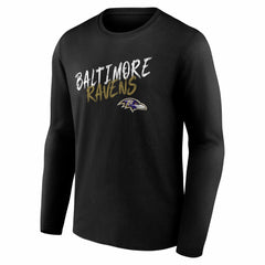 Baltimore Ravens Hustle Long Sleeve T-Shirt Black - NFL
