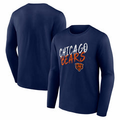 Chicago Bears Hustle Long Sleeve T-Shirt Navy - NFL