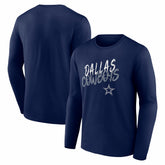 Dallas Cowboys Hustle Long Sleeve T-Shirt Navy - NFL