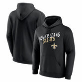 New Orleans Saints Hustle Hoodie Black - NFL