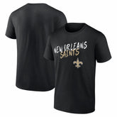 New Orleans Saints Hustle T-Shirt Black - NFL
