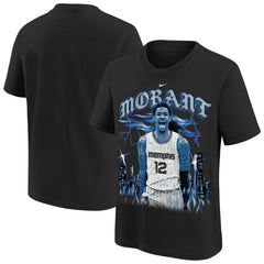 Nike - Ja Morant Memphis Grizzlies Youth City Edition Player T-Shirt - Black