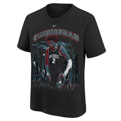 Nike - Cade Cunningham Detroit Pistons Youth City Edition Player T-Shirt - Black