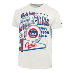 Chicago Cubs Champion Winning Tradition Cooperstown Tri-Blend T-Shirt On Sale