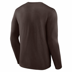 Cleveland Browns Hustle Long Sleeve T-Shirt Brown - NFL