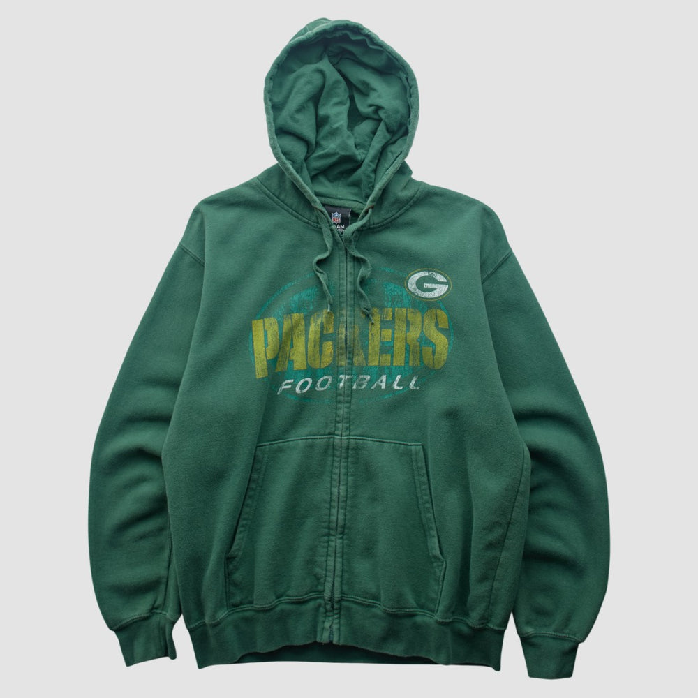 Green Bay Packers Team Edition Apparel 2010s Hooded Full Zip Sweatshirt Green Vintage - Fanatics