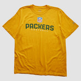 Green Bay Packers Reebok 2000s T-shirt Yellow Vintage - Fanatics