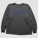 New York Giants Reebok 2008 Long Sleeve T-shirt Charcoal Vintage - Fanatics