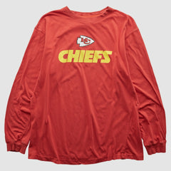 Kansas City Chiefs NFL 2000s Long Sleeve T-shirt Red Vintage - Fanatics