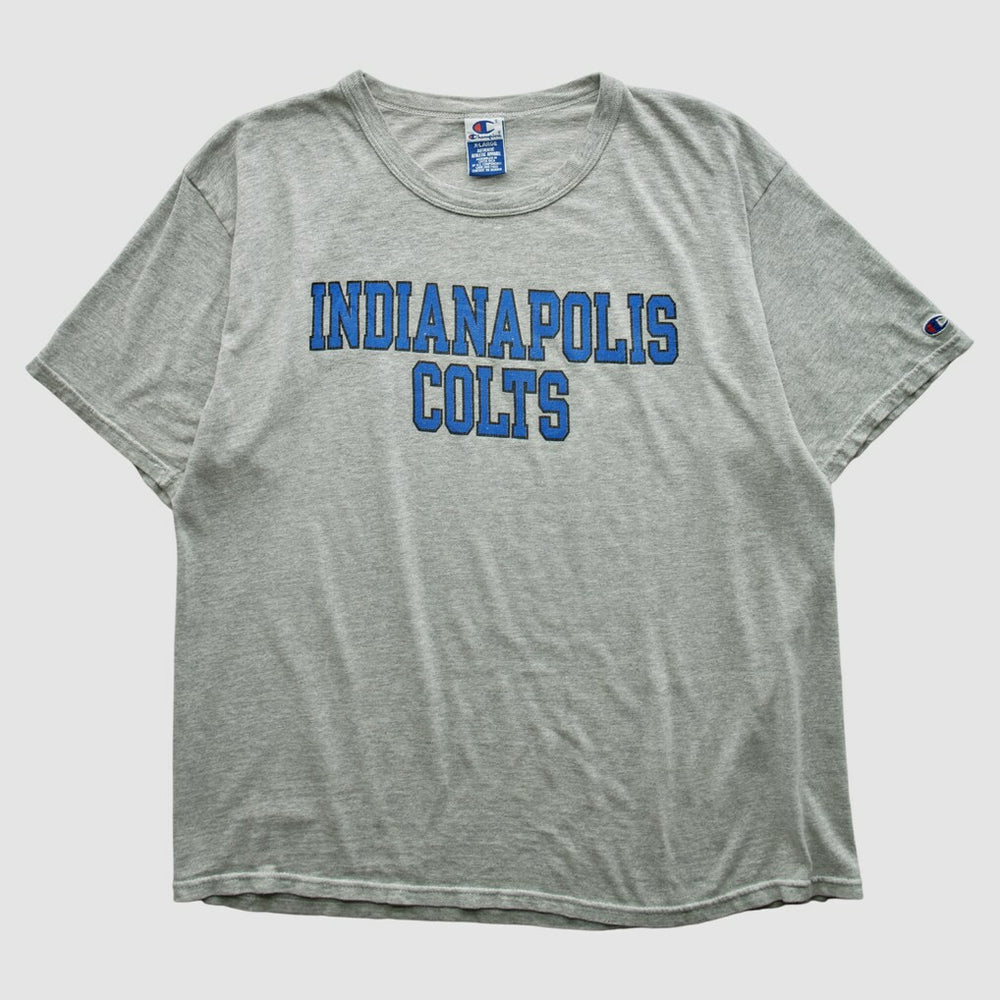 Indianapolis Colts Champion 2000s T-shirt Heather Gray Vintage - Fanatics