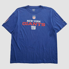 New York Giants Reebok 2000s T-shirt Blue Vintage - Fanatics