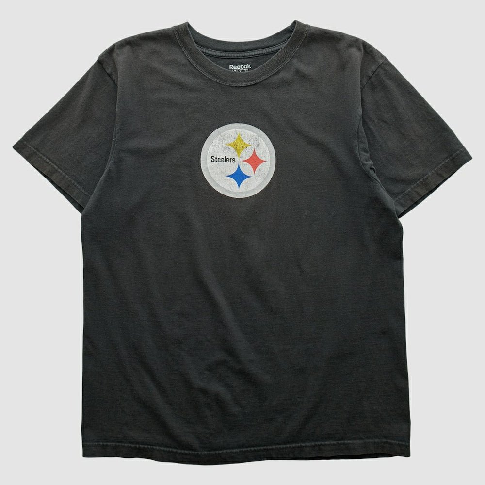Pittsburgh Steelers Reebok 2000s T-shirt Black Vintage - Fanatics