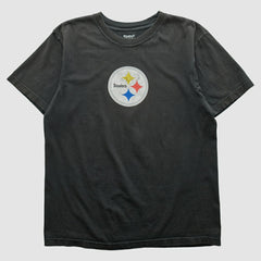 Pittsburgh Steelers Reebok 2000s T-shirt Black Vintage - Fanatics