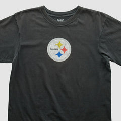 Pittsburgh Steelers Reebok 2000s T-shirt Black Vintage - Fanatics