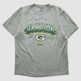 Green Bay Packers Reebok 2010 T-shirt Heather Gray Vintage - Fanatics