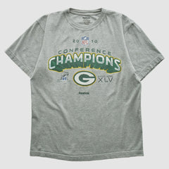 Green Bay Packers Reebok 2010 T-shirt Heather Gray Vintage - Fanatics