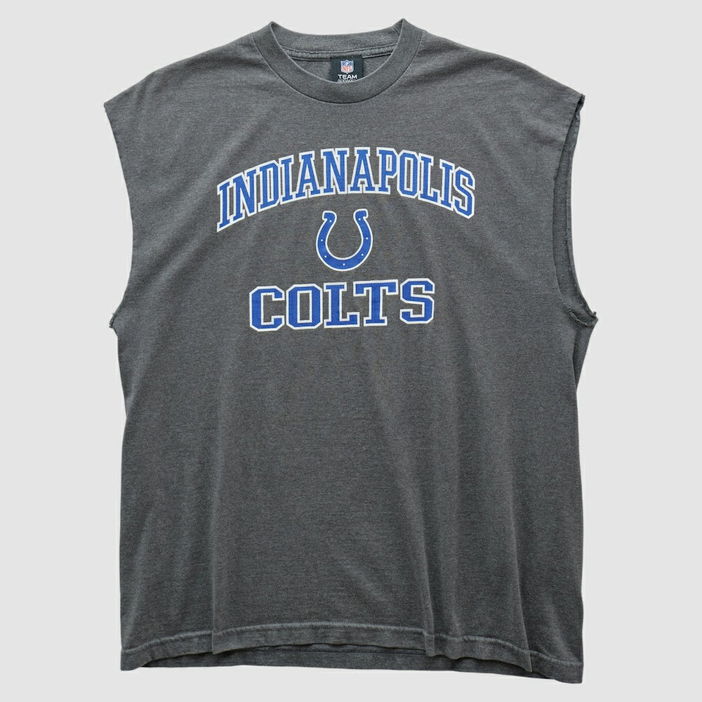 Indianapolis Colts Team Edition Apparel 2010s Tank Dark Heather Gray Vintage - Fanatics