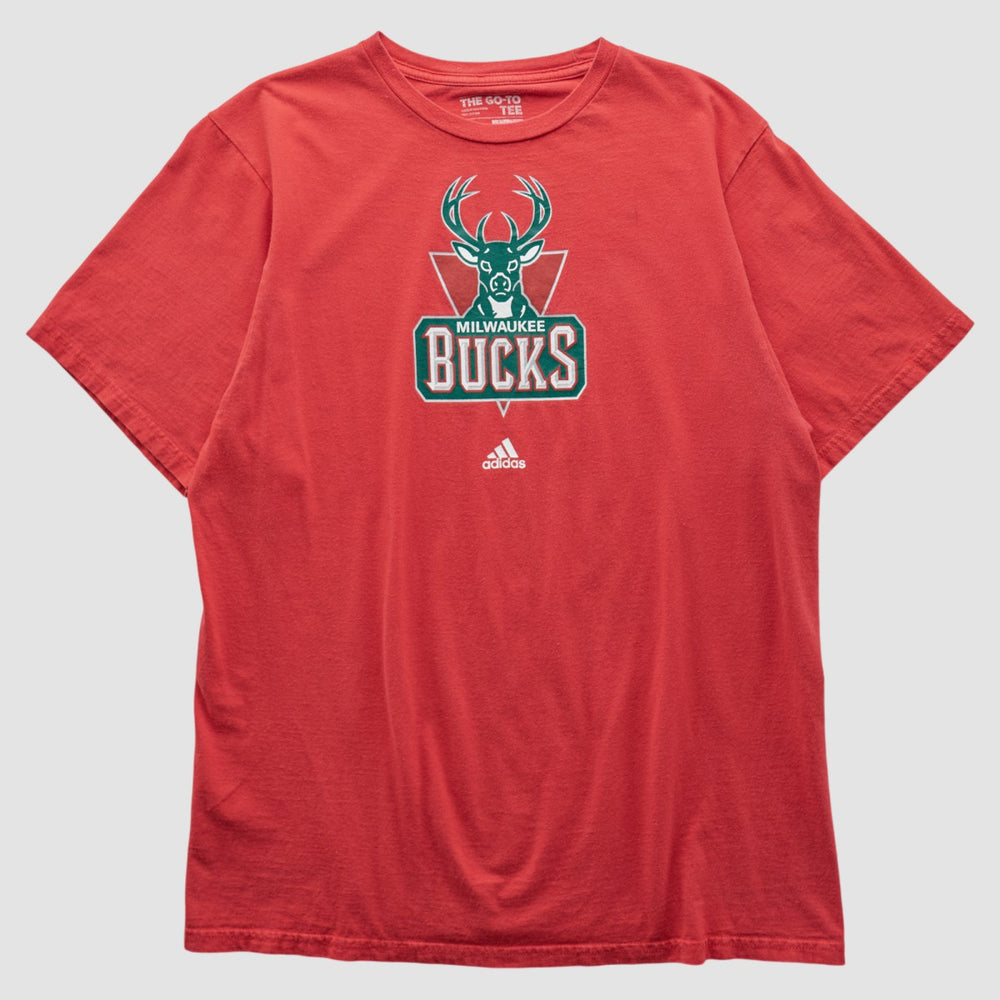 Adidas - Milwaukee Bucks 2010s T-shirt - Red Vintage